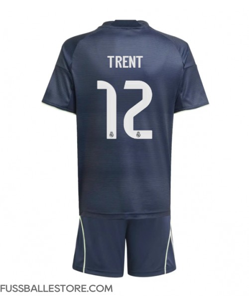 Günstige Real Madrid Alexander-Arnold #12 Auswärts Trikotsatzt Kinder 2025-26 Kurzarm (+ Kurze Hosen)